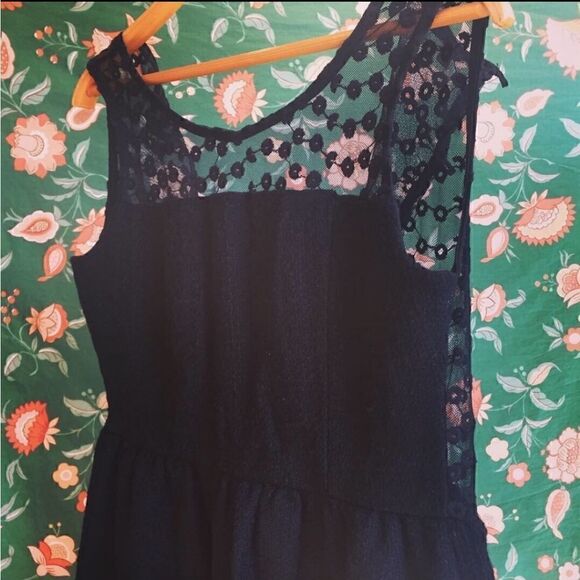 Anthropologie Monteau Black Lace Dress - Picture 11 of 16